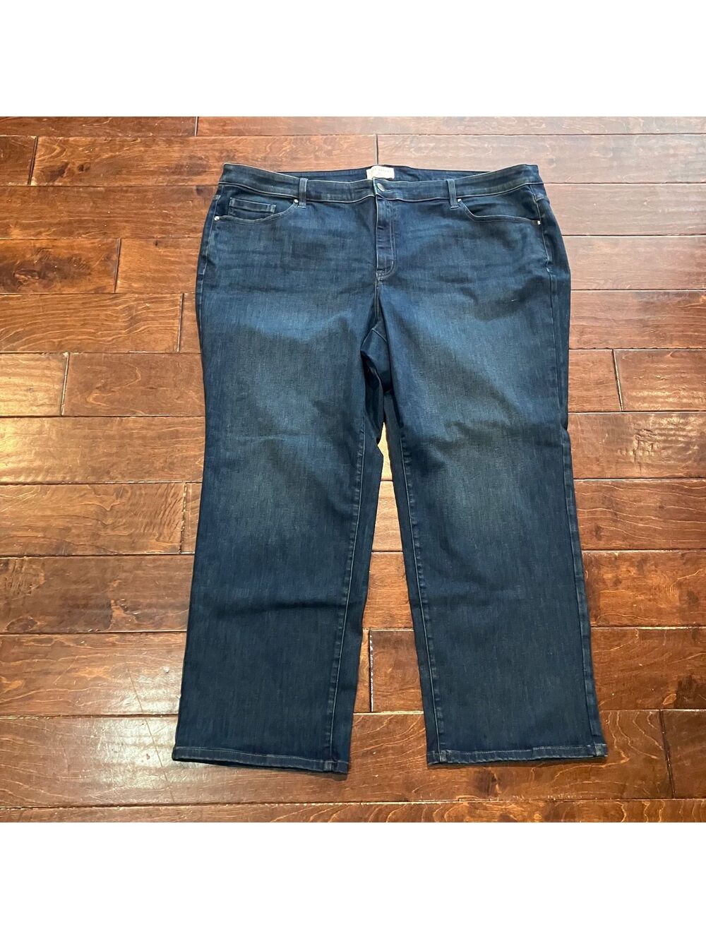 Lane Bryant Dark Wash Stretchy Straight Leg Denim Women's Jeans Size 30/32